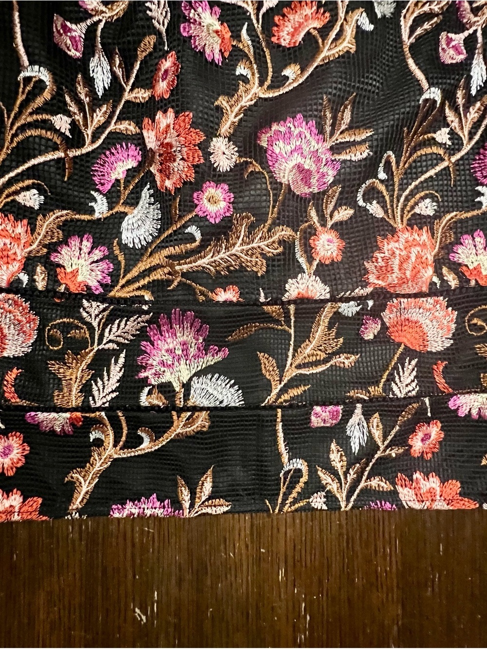 White House Black Market Black Floral Embroidered Sheath Dress - Picture 5 of 12
